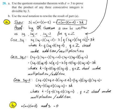 quotient remainder theorem discrete math